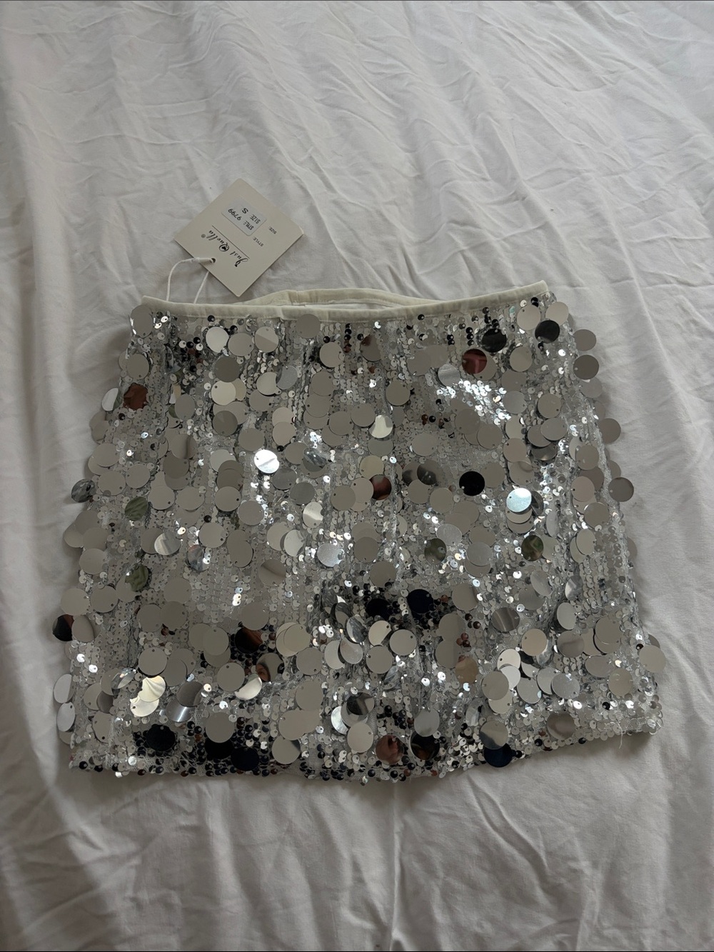 Silver Sequin Mini Skirt - Sparkling Party Ready